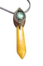 Load image into Gallery viewer, Sunshine, Golden Healer Quartz Necklace | Joy Happiness and Positivity Jewelry