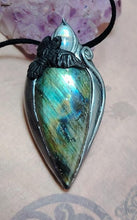 Load image into Gallery viewer, The Morrigan, Wiccan Jewelry Necklace | Black Raven Crow Witch Pendant | Irish Occult Jewelry