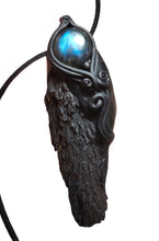 Load image into Gallery viewer, New Dawn, Black Kyanite Labradorite Necklace | Consciousness Awakening Jewelry for the New Earth