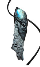Load image into Gallery viewer, New Dawn, Black Kyanite Labradorite Necklace | Consciousness Awakening Jewelry for the New Earth
