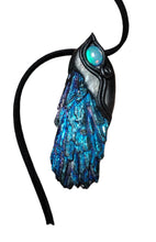Load image into Gallery viewer, Dragons Breath, Mexican Fire Opal and Aura Kyanite Necklace. Mythical Jewelry
