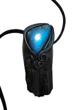 Load image into Gallery viewer, PREORDER Warrior, Black Tourmaline Necklace | Energy and Spiritual Protection Jewelry
