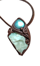 Load image into Gallery viewer, PREORDER Lemurian Starseed Hemimorphite Crystal Necklace | Light Codes Activation Pendant