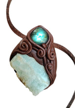 Load image into Gallery viewer, PREORDER Lemurian Starseed Hemimorphite Crystal Necklace | Light Codes Activation Pendant