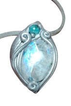 Load image into Gallery viewer, Druid, Moonstone Apatite Necklace | Celtic Elven Jewelry | Mystical Women Gift