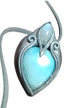 Load image into Gallery viewer, Sea Witch, Larimar Mermaid Necklace Pendant. Mermaidcore Jewelry