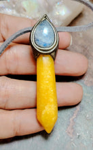 Load image into Gallery viewer, Sunshine, Golden Healer Quartz Necklace | Joy Happiness and Positivity Jewelry