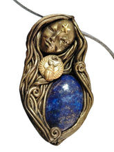 Load image into Gallery viewer, Maat, Egyptian Goddess of Truth Necklace | Lapis Lazuli, Turquoise Pendant| Ancient Egyptian Revival Jewelry