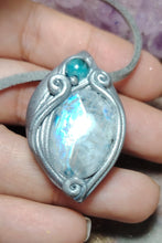 Load image into Gallery viewer, Druid, Moonstone Apatite Necklace | Celtic Elven Jewelry | Mystical Women Gift