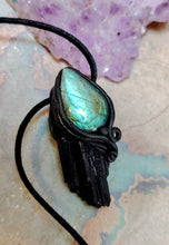 Load image into Gallery viewer, PREORDER Psychic Shield, Black Tourmaline Necklace | Empaths Spiritual and Energy Protection Jewelry