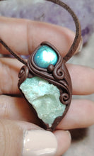 Load image into Gallery viewer, PREORDER Lemurian Starseed Hemimorphite Crystal Necklace | Light Codes Activation Pendant