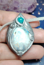 Load image into Gallery viewer, Druid, Moonstone Apatite Necklace | Celtic Elven Jewelry | Mystical Women Gift