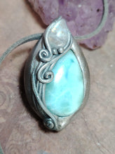 Load image into Gallery viewer, Sea Witch, Larimar Mermaid Necklace Pendant. Mermaidcore Jewelry