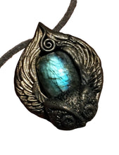 Load image into Gallery viewer, Owl Spirit Animal Necklace | Shamanic Crystal Totem Pendant | Wisdom Jewelry
