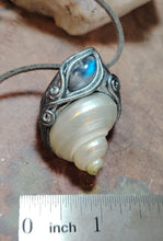 Load image into Gallery viewer, Mermaid Voice, Seashell Necklace Pendant | Sea Witch, Siren, Selkie Crystal Jewelry