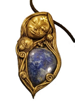 Load image into Gallery viewer, Maat, Egyptian Goddess of Truth Necklace | Lapis Lazuli, Turquoise Pendant| Ancient Egyptian Revival Jewelry