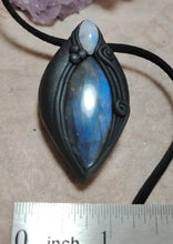 Load image into Gallery viewer, Lemurian, Star Seed Crystal Necklace | Land of Mu Labradorite Awakening Jewelry