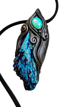 Load image into Gallery viewer, Dragons Breath, Mexican Fire Opal and Aura Kyanite Necklace. Mythical Jewelry