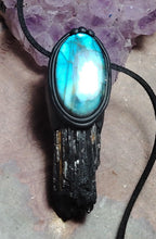 Load image into Gallery viewer, PREORDER Psychic Shield, Black Tourmaline Necklace | Empaths Spiritual and Energy Protection Jewelry