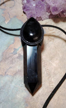 Load image into Gallery viewer, Orion Starseed | Black Obsidian Necklace Pendant | Galactic Constellation Jewelry
