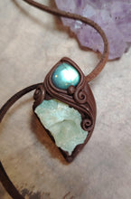 Load image into Gallery viewer, PREORDER Lemurian Starseed Hemimorphite Crystal Necklace | Light Codes Activation Pendant