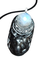 Load image into Gallery viewer, Celtic Wolf Necklace | Spirit Animal Crystal Figurine Pendant | Native American Jewelry