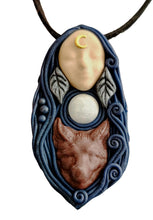 Load image into Gallery viewer, Artemis Diana, Moon Goddess of The Hunt. Small Statue Figurine Pendant, Mythology Jewelry