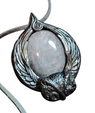 Load image into Gallery viewer, Owl Spirit Animal Necklace | Shamanic Crystal Totem Pendant | Wisdom Jewelry