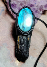 Load image into Gallery viewer, PREORDER Psychic Shield, Black Tourmaline Necklace | Empaths Spiritual and Energy Protection Jewelry