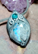 Load image into Gallery viewer, Druid, Moonstone Apatite Necklace | Celtic Elven Jewelry | Mystical Women Gift