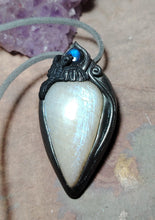 Load image into Gallery viewer, Morrigan, Raven Witchy Necklace | Crow Obsidian Pendant | Esoteric Jewelry