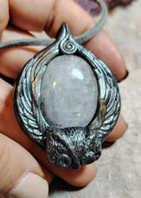 Load image into Gallery viewer, Owl Spirit Animal Necklace | Shamanic Crystal Totem Pendant | Wisdom Jewelry