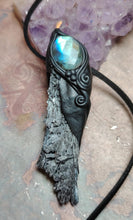 Load image into Gallery viewer, New Dawn, Black Kyanite Labradorite Necklace | Consciousness Awakening Jewelry for the New Earth