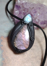 Load image into Gallery viewer, Lemurian, Star Seed Crystal Necklace | Land of Mu Labradorite Awakening Jewelry