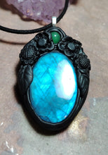 Load image into Gallery viewer, Soul Retrieval Shaman Necklace | Blue Labradorite Pendant | Shamanic Healing Jewelry Tools