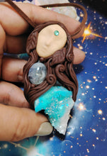 Load image into Gallery viewer, Pachamama Statue Figurine Necklace | Gaia Divine Feminine Goddess Art Jewelry