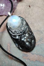 Load image into Gallery viewer, Celtic Wolf Necklace | Spirit Animal Crystal Figurine Pendant | Native American Jewelry