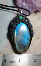 Load image into Gallery viewer, Soul Retrieval Shaman Necklace | Blue Labradorite Pendant | Shamanic Healing Jewelry Tools
