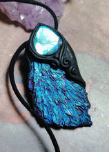 Load image into Gallery viewer, PREORDER Andromedan Starseed Necklace | Aura Blue Kyanite Crystal Pendant | Galaxy Cosmic Origins Jewelry (Copy)