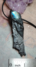 Load image into Gallery viewer, New Dawn, Black Kyanite Labradorite Necklace | Consciousness Awakening Jewelry for the New Earth