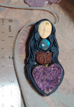 Load image into Gallery viewer, Sophia, Wisdom Goddess Necklace | Divine Feminine Art | Gnostic, Nag Hammadi, Hagia Pistis Jewelry
