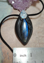 Load image into Gallery viewer, Lemurian, Star Seed Crystal Necklace | Land of Mu Labradorite Awakening Jewelry