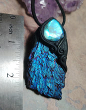 Load image into Gallery viewer, PREORDER Andromedan Starseed Necklace | Aura Blue Kyanite Crystal Pendant | Galaxy Cosmic Origins Jewelry (Copy)