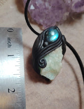 Load image into Gallery viewer, PREORDER Sirian Starseed Necklace | Raw Blue Hemimorphite Specimen Pendant | Sirius Constellation Ascension Jewelry
