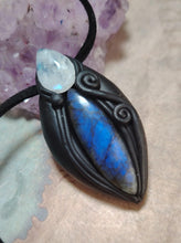Load image into Gallery viewer, Lemurian, Star Seed Crystal Necklace | Land of Mu Labradorite Awakening Jewelry