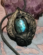 Load image into Gallery viewer, Owl Spirit Animal Necklace | Shamanic Crystal Totem Pendant | Wisdom Jewelry