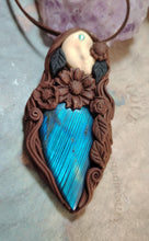 Load image into Gallery viewer, Gaia Divine Feminine Art Jewelry, Earth Goddess Pendant Necklace