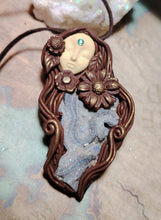 Load image into Gallery viewer, Gaia Earth Goddess Statue Figurine Necklace | Pachamama Divine Feminine Art Jewelry