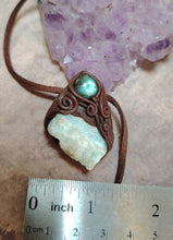 Load image into Gallery viewer, PREORDER Lemurian Starseed Hemimorphite Crystal Necklace | Light Codes Activation Pendant