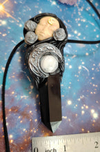 Load image into Gallery viewer, Hecate Statue Figurine Necklace | Hekate Triple Moon Goddess of Witches |agic and Witchcraft | Wiccan Occult Jewelry